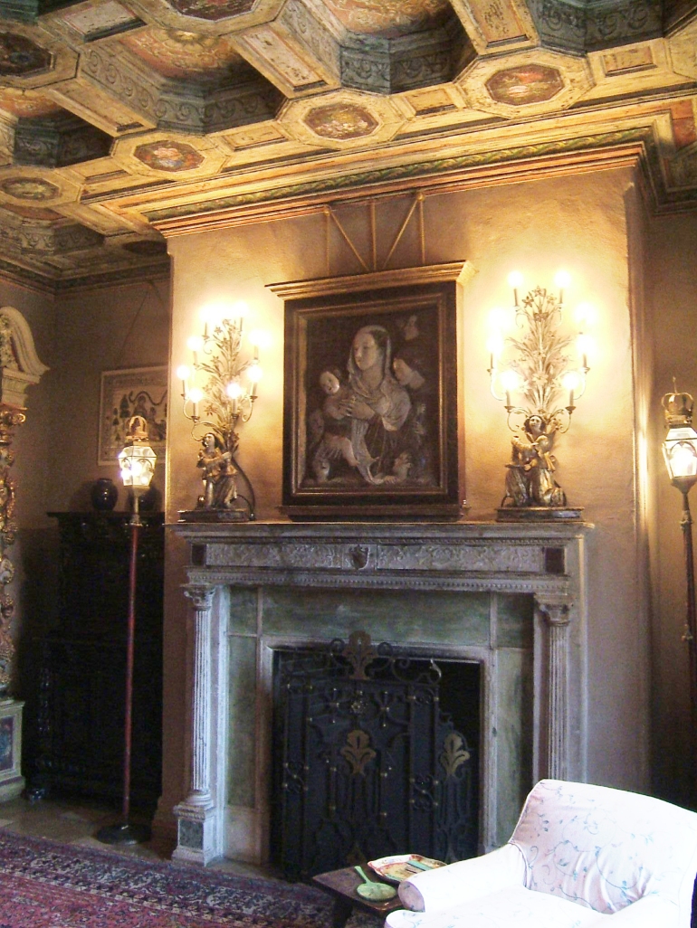 Ancient Fireplace Reclaimed from Spain installed in a castle in California Circa 1650
