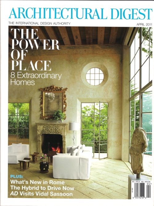 Architectural Digest Magazine April 2011