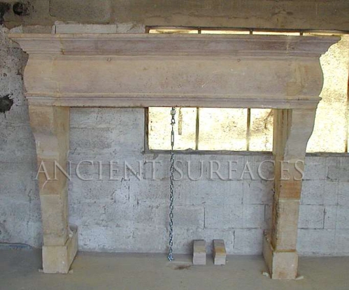 Antique Reclaimed Italian Countryside Fireplace