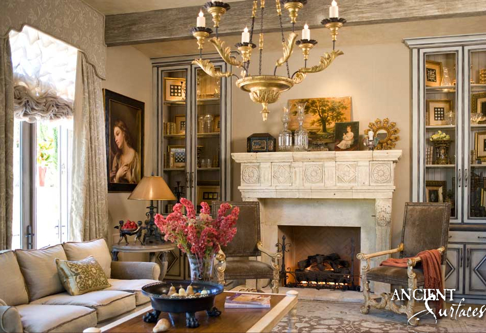 Italian villa fireplace – Antique Fireplaces