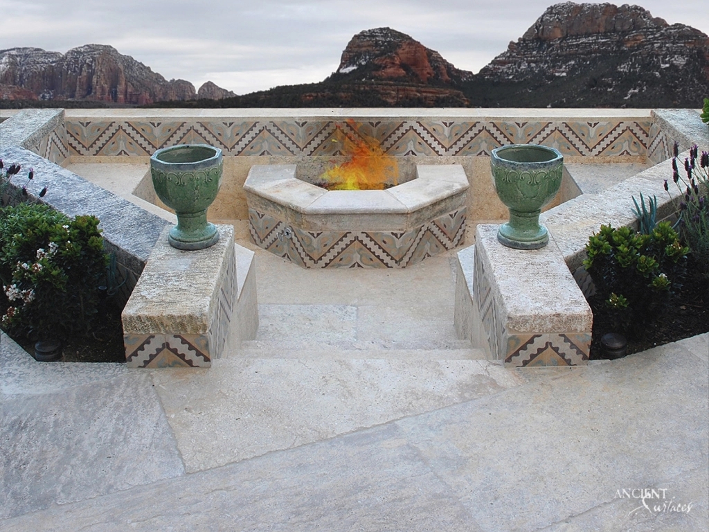 Outdoor heating solutions
Limestone patio decor
Firepit installation
Limestone fire bowl
Rustic firepit designs
Antique stone fireplaces
Ancient limestone firepits
Outdoor firepits
Limestone fireplaces
Historic firepit designs
Ancient Surfaces 